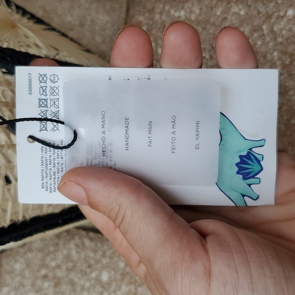 Mango bicolor raffia bag limited edition 2019 - Picture 8 of 10